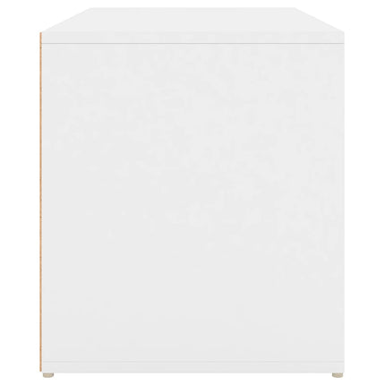 Hallbänk 80x40x45 cm vit konstruerat trä