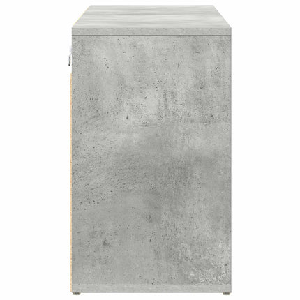 Skoskåp 103 x 30 x 51 cm Konstruerat trä Betonggrå