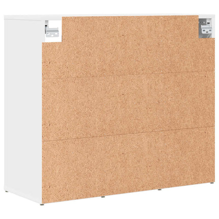 Skoskåp med hylla Vit 77,5 x 30 x 67 cm Konstruerat trä