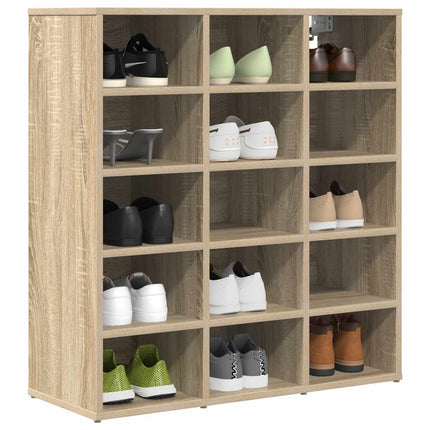 Skoskåp med hylla Sonoma-ek 77,5 x 30 x 83,5 cm Konstruerat trä