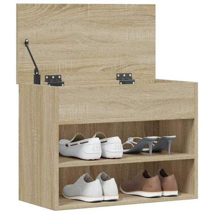 Skobänk sonoma-ek 60x30x45 cm konstruerat trä