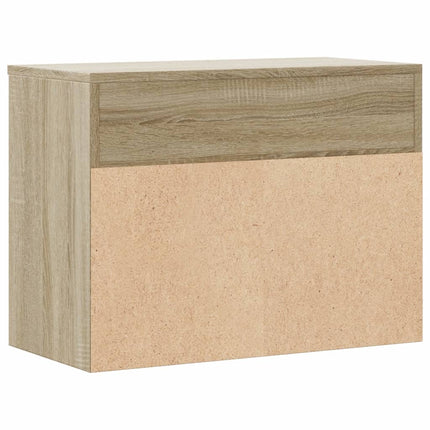 Skobänk sonoma-ek 60x30x45 cm konstruerat trä