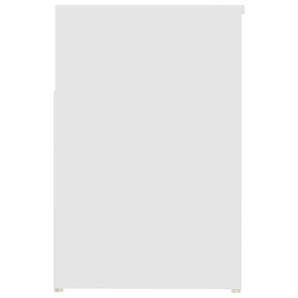 Skobänk vit 80x30x45 cm konstruerat trä