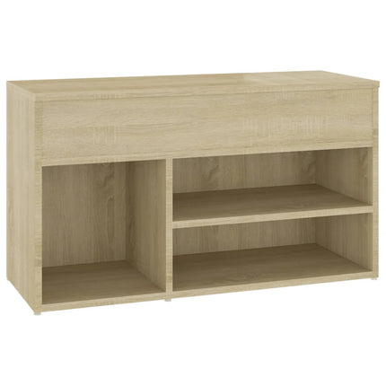 Skobänk sonoma-ek 80x30x45 cm konstruerat trä