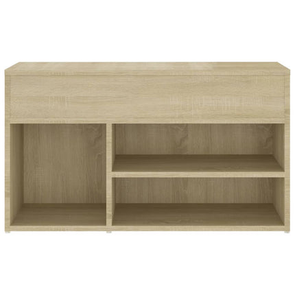Skobänk sonoma-ek 80x30x45 cm konstruerat trä