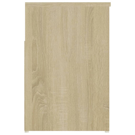 Skobänk sonoma-ek 80x30x45 cm konstruerat trä