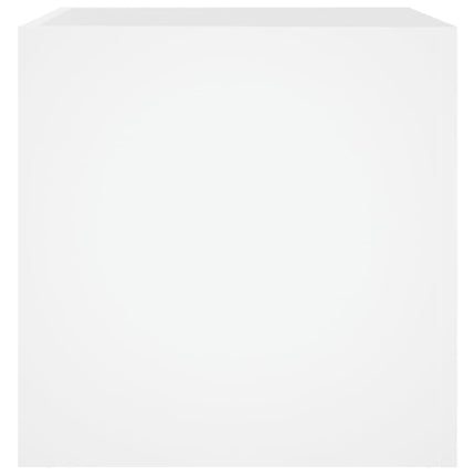 Odlingslåda vit 40x40x40 cm konstruerat trä