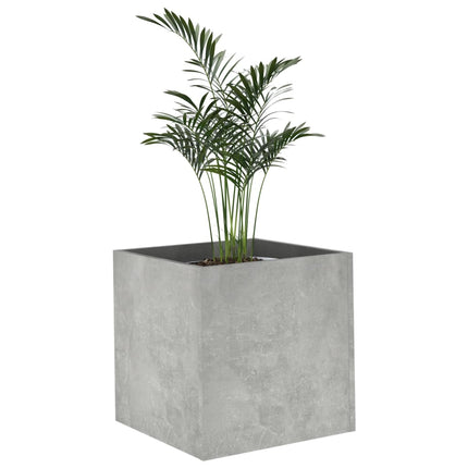 Odlingslåda betonggrå 40x40x40 cm konstruerat trä