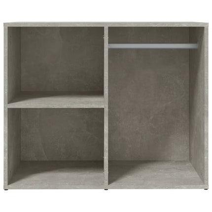 Klädskåp betonggrå 80x40x65 cm konstruerat trä
