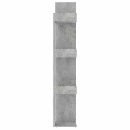 Bokhylla betonggrå 86x25,5x140 cm konstruerat trä