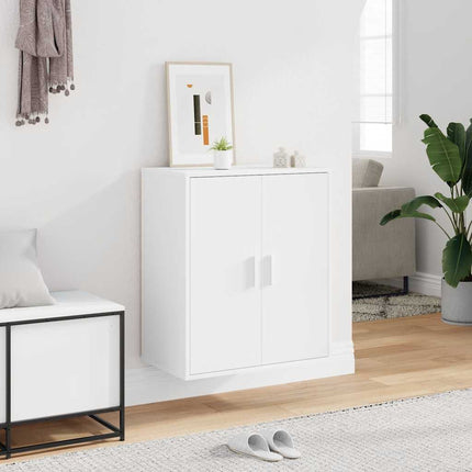 Skoskåp vit 60x35x70 cm konstruerat trä