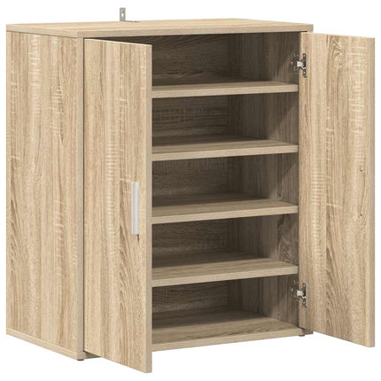 Skoställ sonoma-ek 60x35x70 cm konstruerat trä