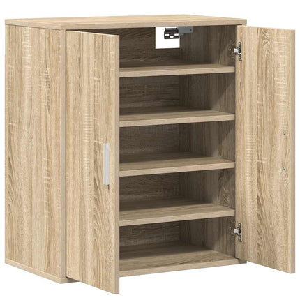 Skoställ sonoma-ek 60x35x70 cm konstruerat trä