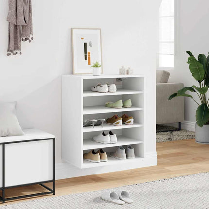 Skoskåp vit 60x35x70 cm konstruerat trä