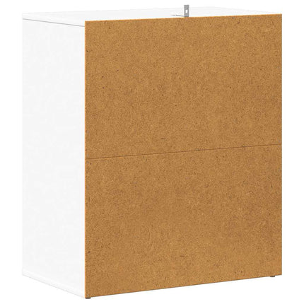 Skoskåp vit 60x35x70 cm konstruerat trä