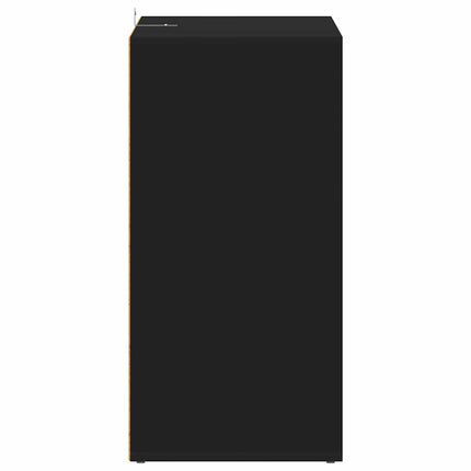 Skoskåp svart 60x35x70 cm konstruerat trä