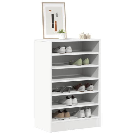 Skoskåp vit 60x35x92 cm konstruerat trä