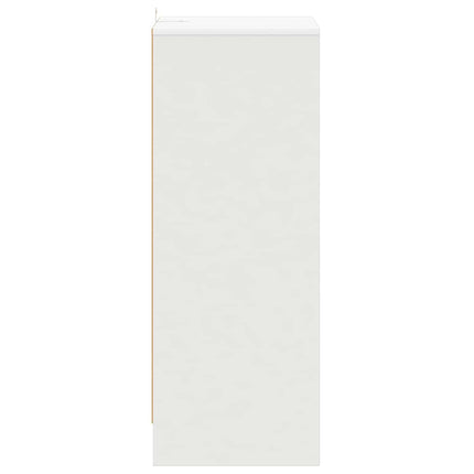 Skoskåp vit 60x35x92 cm konstruerat trä