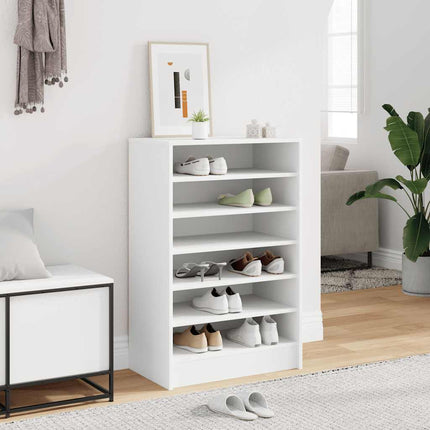 Skoskåp vit 60x35x92 cm konstruerat trä