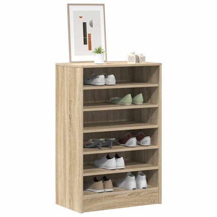 Skoskåp sonoma-ek 60x35x92 cm konstruerat trä