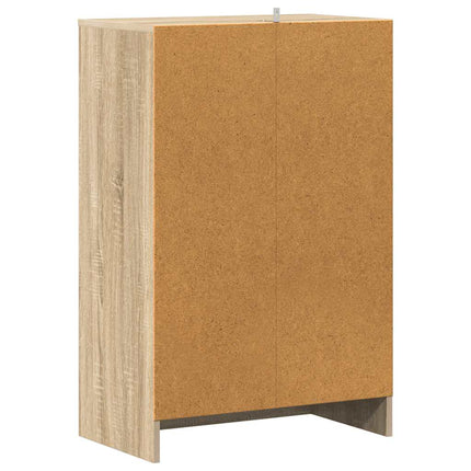 Skoskåp sonoma-ek 60x35x92 cm konstruerat trä