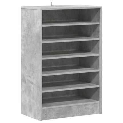 Skoskåp betonggrå 60x35x92 cm konstruerat trä