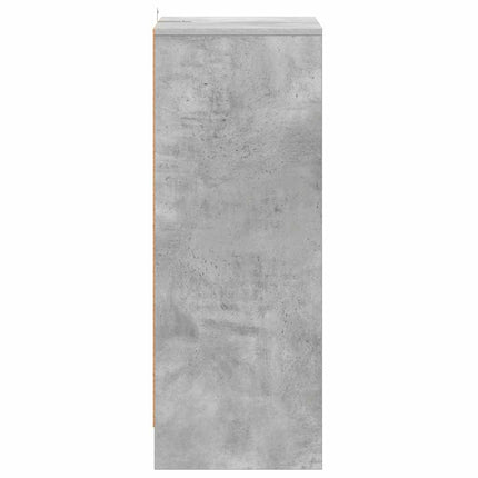 Skoskåp betonggrå 60x35x92 cm konstruerat trä