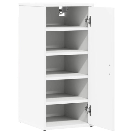 Skohyllor 2 st vit 32x35x70 cm konstruerat trä