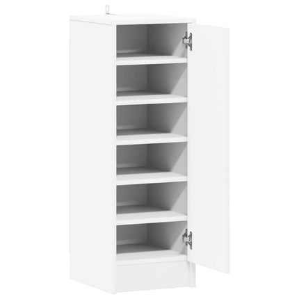 Skoskåp vit 32x35x92 cm konstruerat trä