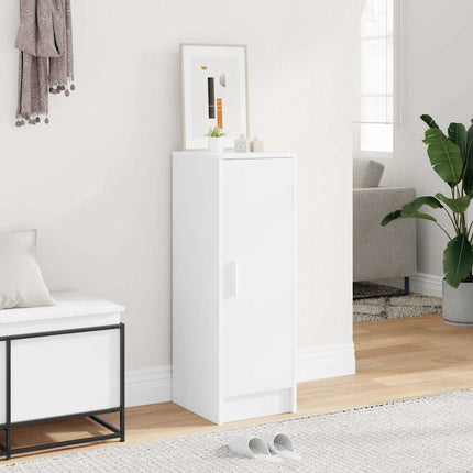 Skoskåp vit 32x35x92 cm konstruerat trä