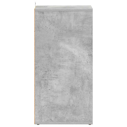 Skoskåp betonggrå 31,5x35x70 cm konstruerat trä