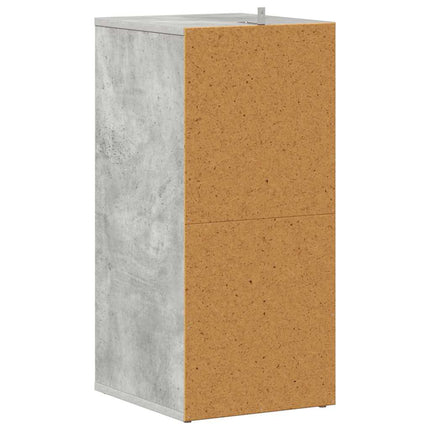 Skoskåp betonggrå 31,5x35x70 cm konstruerat trä