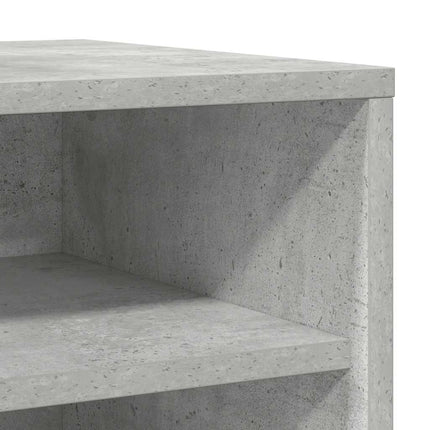 Skoskåp betonggrå 31,5x35x70 cm konstruerat trä