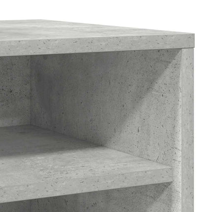 Skoskåp 2 st betonggrå 31,5x35x70 cm konstruerat trä
