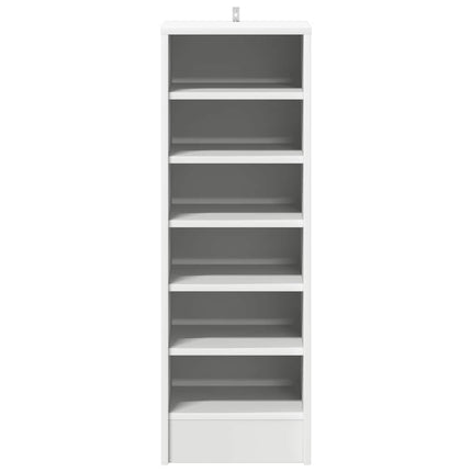 Skoskåp vit 31,5x35x90 cm konstruerat trä