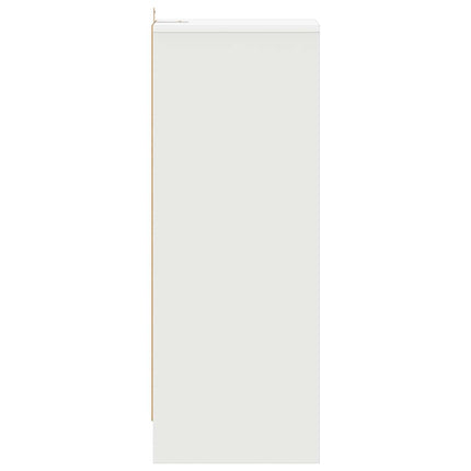 Skoskåp vit 31,5x35x90 cm konstruerat trä