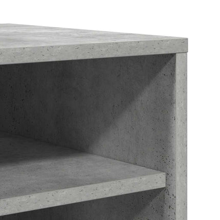 Skoskåp betonggrå 31,5x35x90 cm konstruerat trä