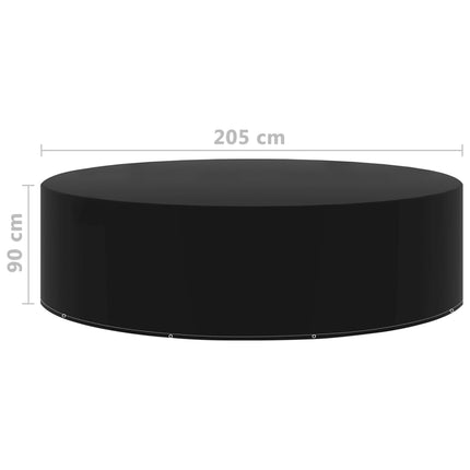 Överdrag för trädgårdsmöbler 2 st 10 öljetter 205x90 cm