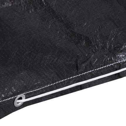 Hammockskydd 2 delar 10 öljetter 2 dragkedjor 255x145x170 cm