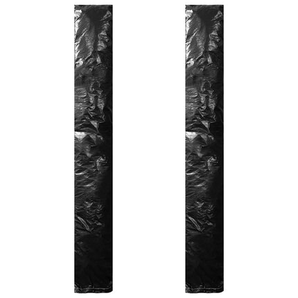 Parasollskydd 2 st med blixtlås PE 250 cm