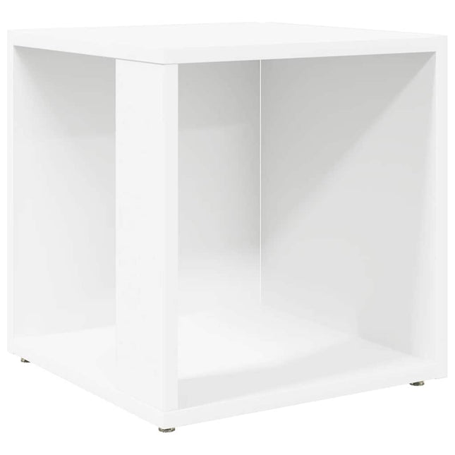 Sidobord vit 33x33x34,5 cm konstruerat trä