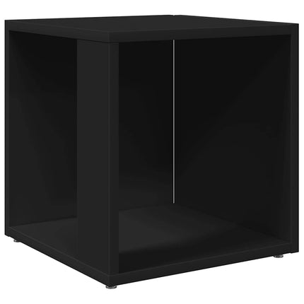 Sidobord svart 33x33x34,5 cm konstruerat trä