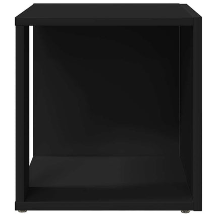 Sidobord svart 33x33x34,5 cm konstruerat trä