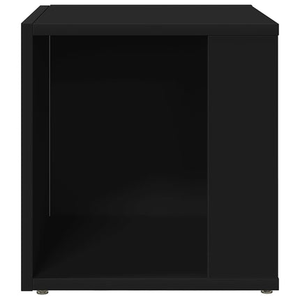 Sidobord svart 33x33x34,5 cm konstruerat trä