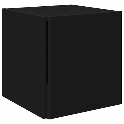Sidobord svart 33x33x34,5 cm konstruerat trä