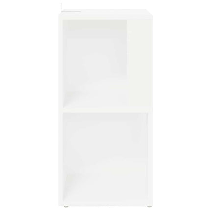 Hörnskåp vit 33x33x67 cm konstruerat trä