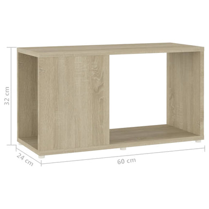 TV-bänk sonoma-ek 60x24x32 cm konstruerat trä