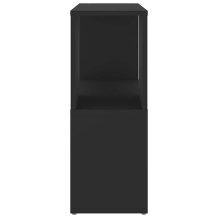 Bokhylla svart 60x24x63 cm konstruerat trä