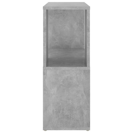 Bokhylla betonggrå 60x24x63 cm konstruerat trä