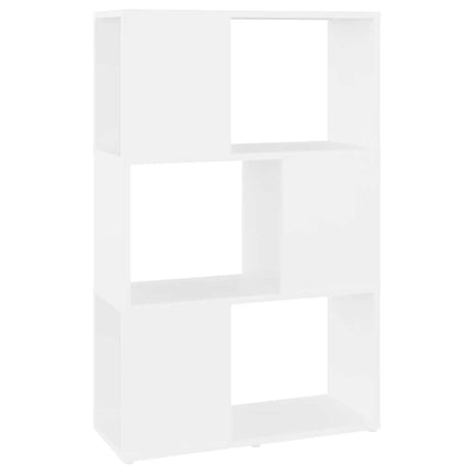 Bokhylla/Rumsavdelare vit 60x24x94 cm konstruerat trä